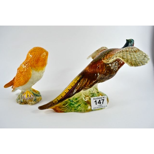 147 - Beswick Pheasant + Beswick Owl