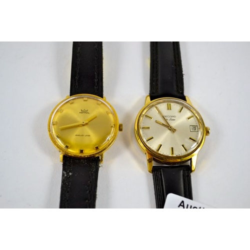 152 - Vintage Record de Luxe Watch with Provenance + Astral Wind Up Watch