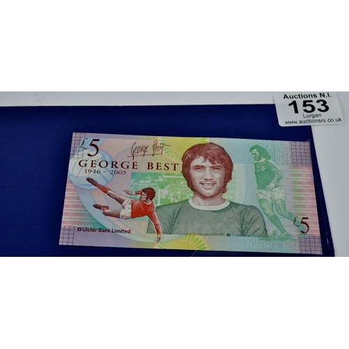 153 - George Best £5 - in Wallet