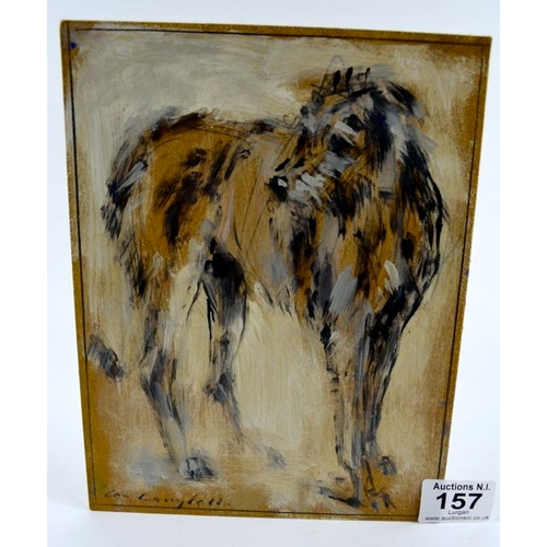 157 - Con Campbell Oil - Wolfhound Pup