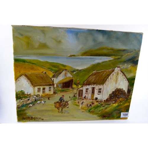 166 - Thatch Cottage Oil on Canvas