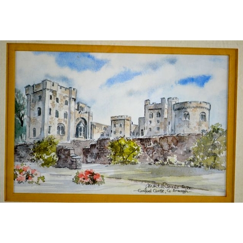 220 - Gosford Castle Watercolour