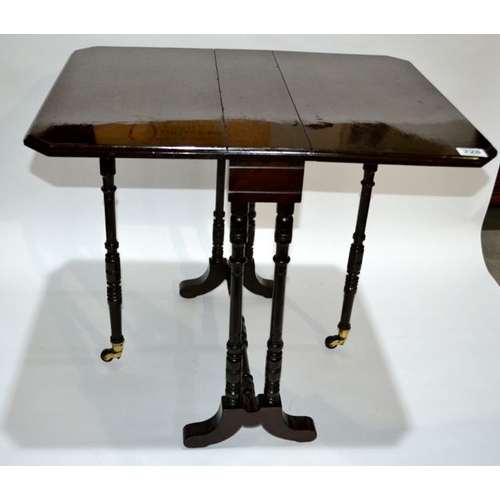 228 - Victorian Sutherland Drop Leaf Table