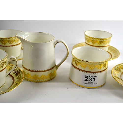 231 - Elizabethan Swiss Cottage Teaset