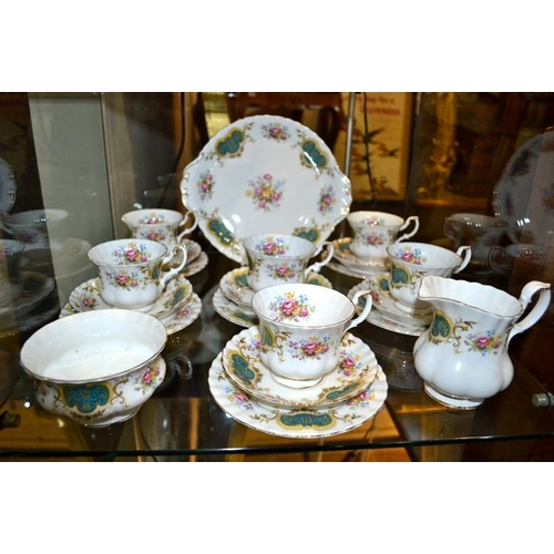 156A - Royal Albert Berkley 21 Piece Teaset