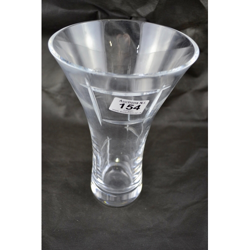 154 - Tyrone Crystal Cubis Vase