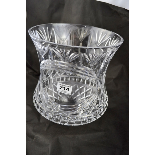 214 - Large Ornate Tyrone Crystal Bowl