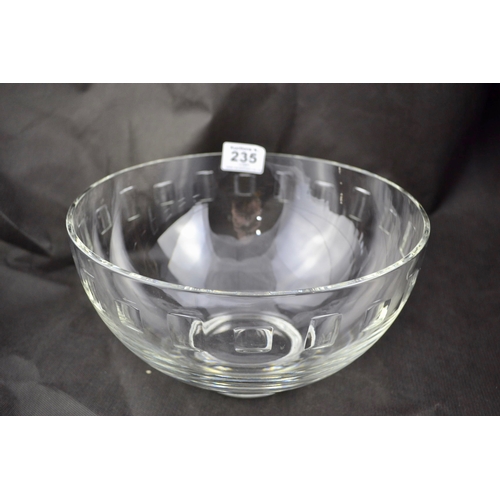 235 - Tyrone Crystal Clear Eclipse Squares Bowl