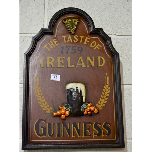 23 - Guinness 3D Wall Plaque