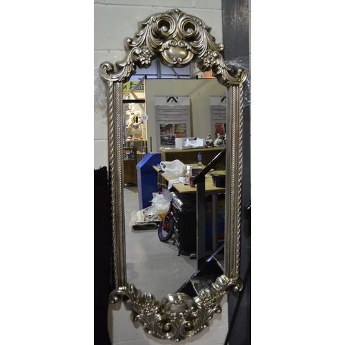 24 - Ornate Gilt Mirror - Appx 6'