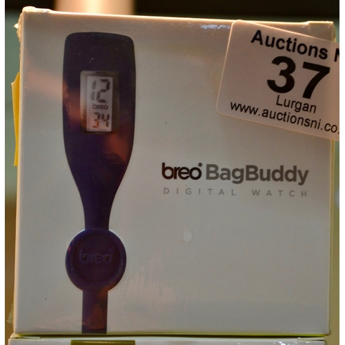 37 - Breo Bag Buddy Digital Watch - Blue