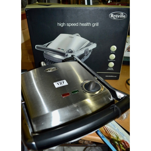 127 - Breville High Speed Health Grill - New