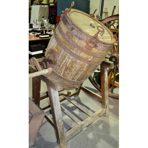 268 - Antique Buttern Churn Complete