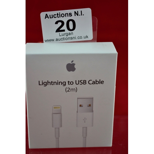 20 - Lightning to USB Cable 2m