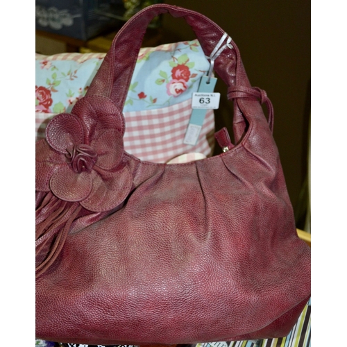 63 - New Ladies Red Handbag