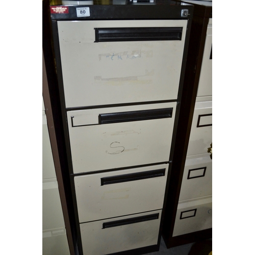 80 - Four Drawer Filing Cabinet