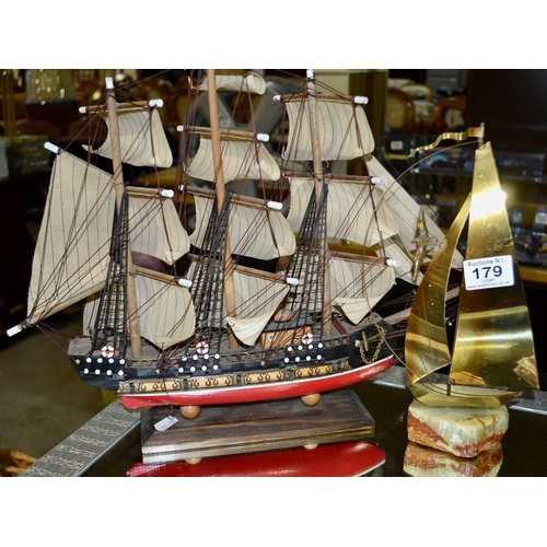 179 - Model Ship x 2