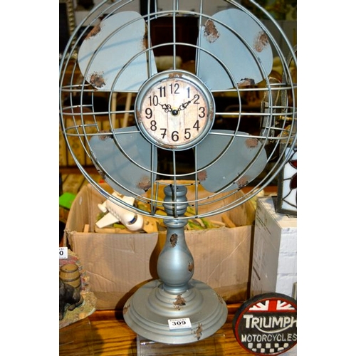 309 - Fan Style Clock