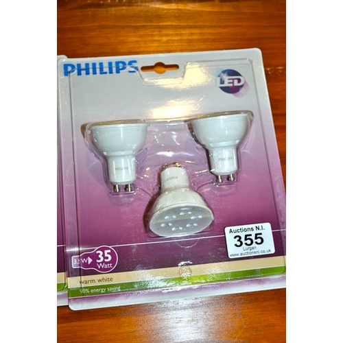 355 - Philips LED 35w Light Triple Pack