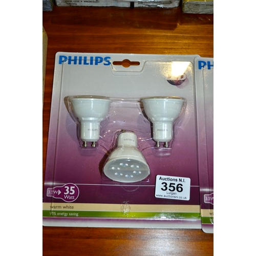 356 - Philips LED 35w Light Triple Pack