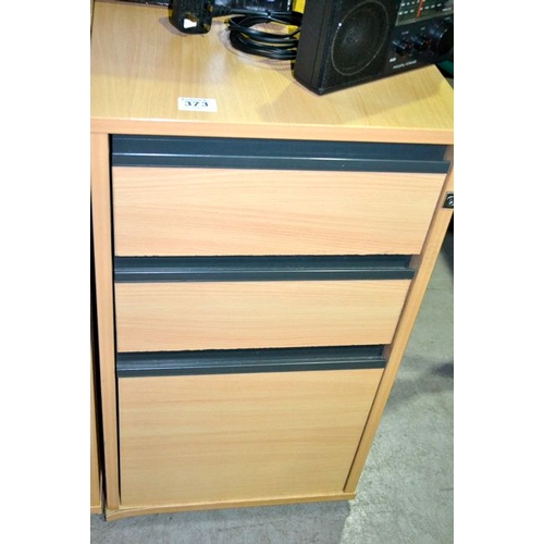 373 - Three Drawer Pedestal