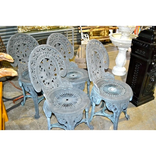 427 - Ornate Garden Chair x 4