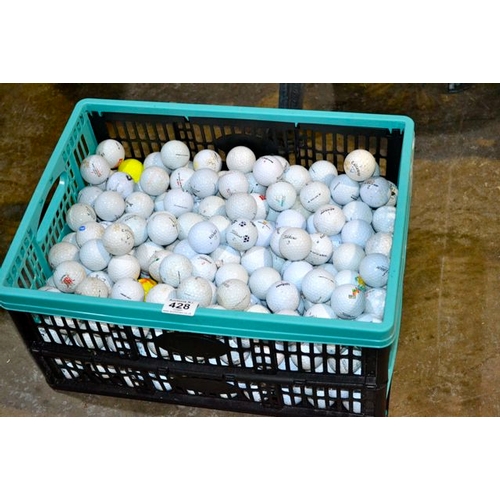 428 - Crate of Appx 300 Golf Balls