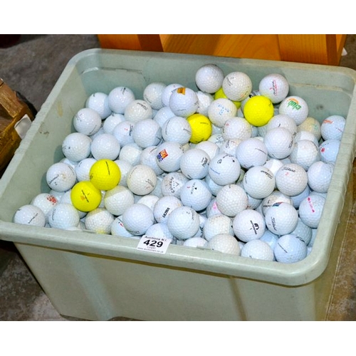 429 - Crate of Appx 300 Golf Balls