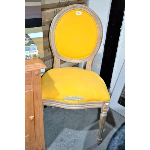 453 - Yellow Bedroom Chair