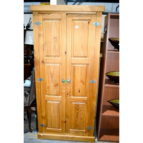 461 - Pine Double Wardrobe