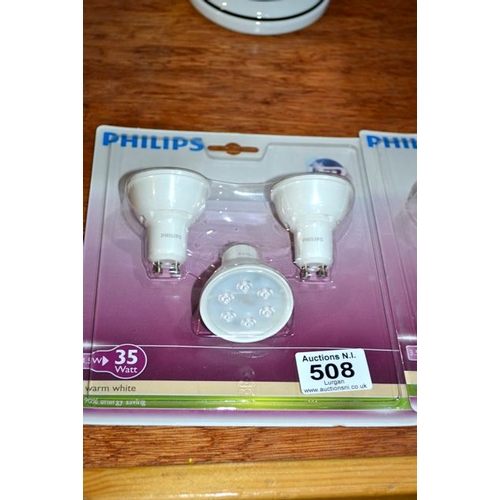 508 - Philips LED 35w Light Triple Pack