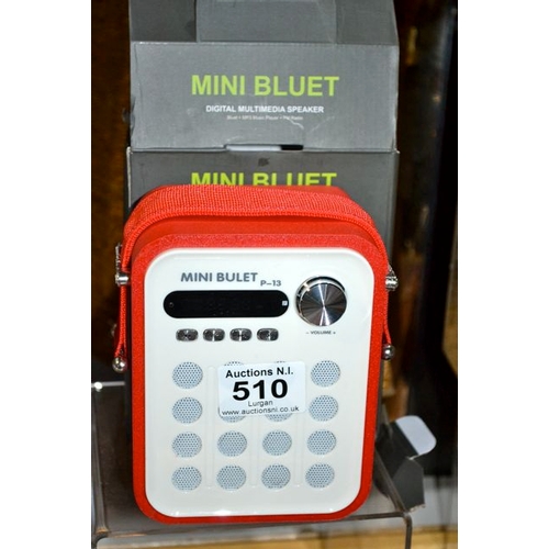 510 - Mini Bluet Bluetooth Speaker