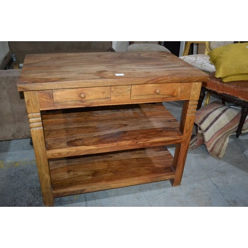 478a - Indian Oak Console Table