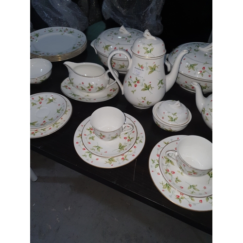 190A - Large China Tea/Dinner Service - Strawberry Field