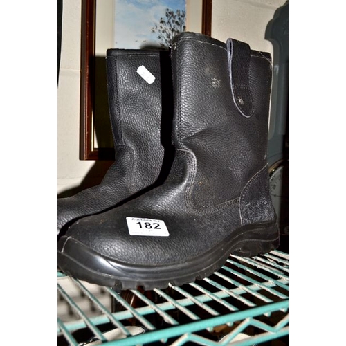 182 - Pair of Steel Toe Cap Boots - UK 8