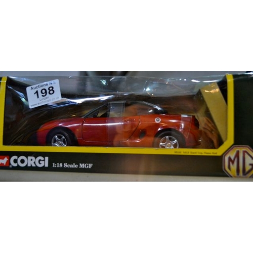 198 - Corgi MG 1:18 Scale MGF