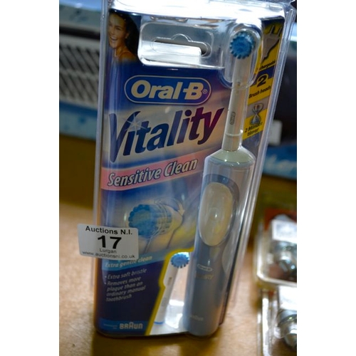 17 - Oral B Vitality Sensitive Clean Toothbrush