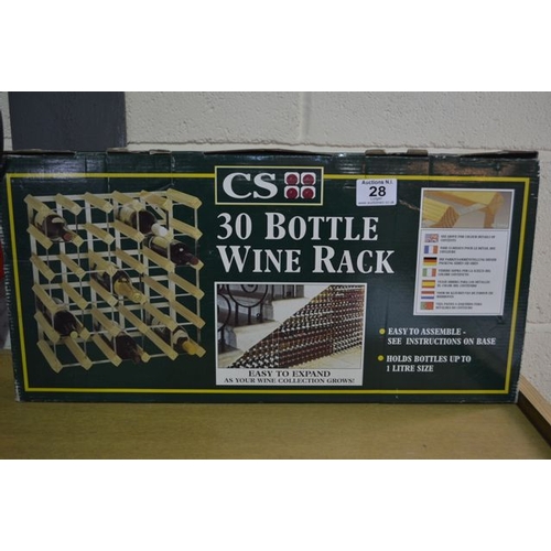 28 - 30 Bottle Wine Rack