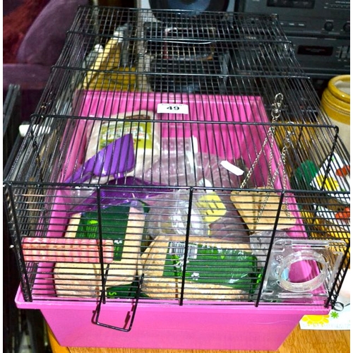 49 - Hamster Cage Full of Accessories