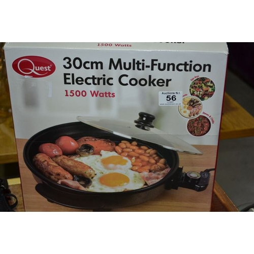 56 - Quest 30cm Multi-Function Electric Cooker