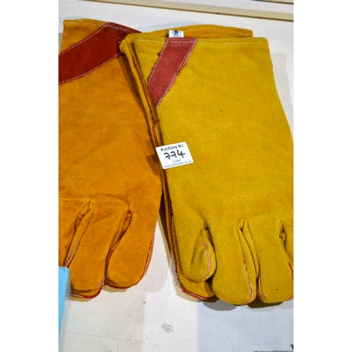 774 - 2x Pair of New Welding Gloves