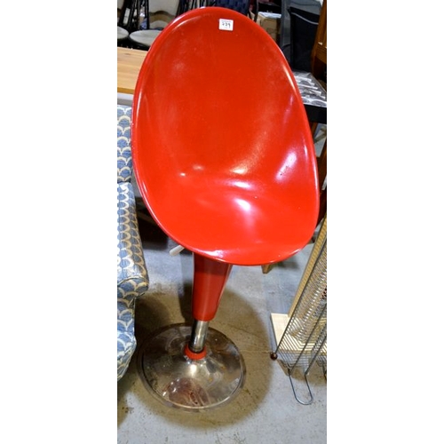 779 - Red Bar Stool