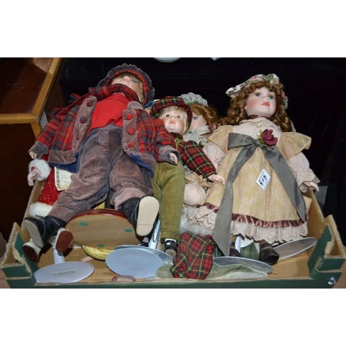 808 - Box of Porcelain Dolls