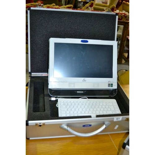 61 - Aluminium Case with Eee Monitor & Keyboard