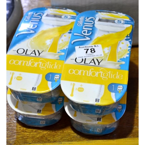 78 - Gilette Venus Olay Comfort Glide x 4