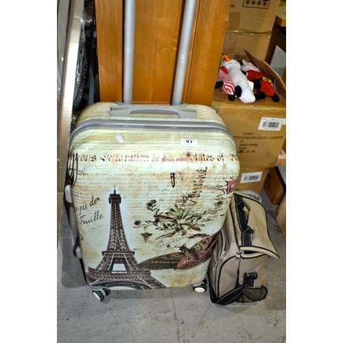 91 - Hard Travel Case + Picnic Bag