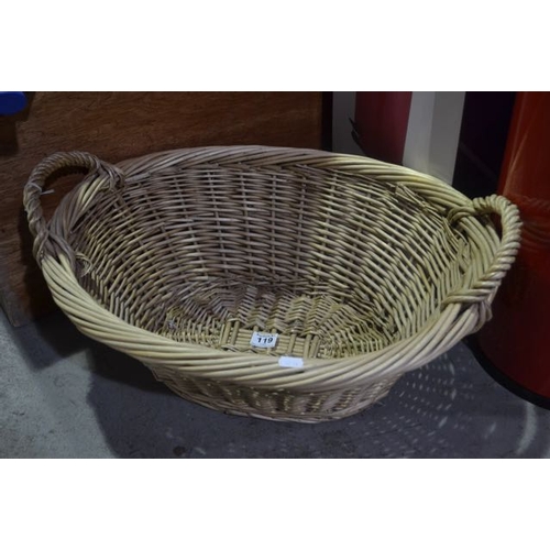 119 - Wicker Log Basket