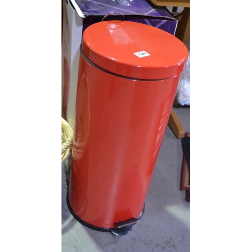 120 - 30L Red Pedal Bin