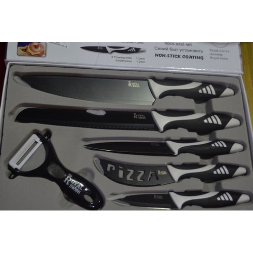 121 - Black Swiss Knife Set