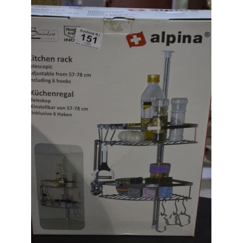 151 - Alpina Telescopic Kitchen Rack